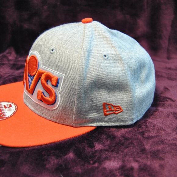 Cleveland Cavaliers New Era 9Fifty Orange & Gray Snap Back Hat (OSFM) - Picture 4 of 10